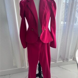 SHEIN Women's Fuchsia Blazer